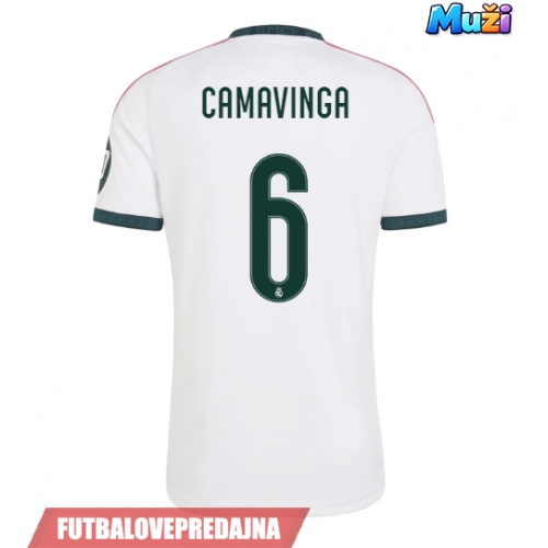 Lacne Muži Futbalové dres Real Madrid Eduardo Camavinga #6 2026-27 Krátky Rukáv - Domáci